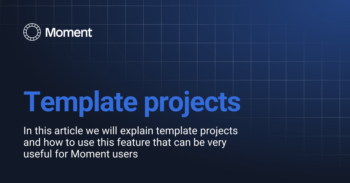 Template projects | Knowledge base