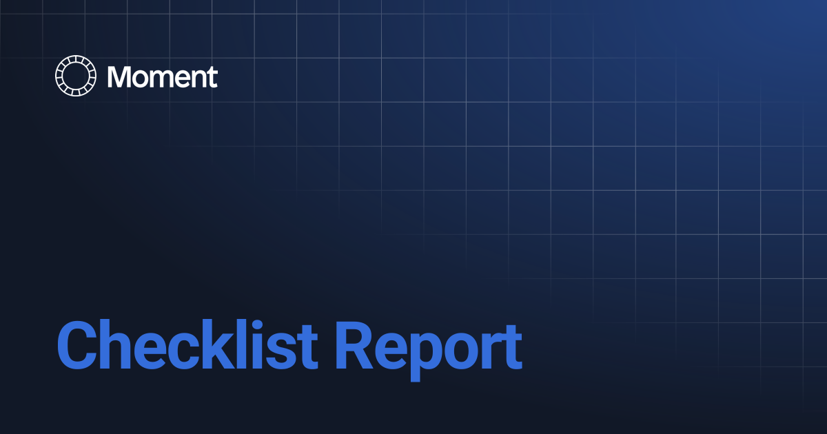 Checklist Report | Knowledge base